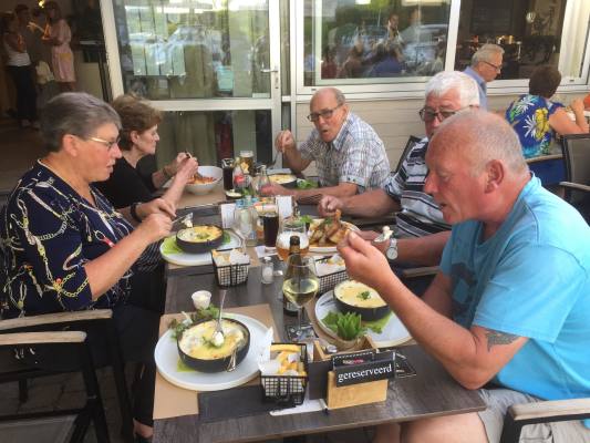 2019 Toervaart, Brugge, lekker eten in clubhuis Yachtclub Flandria